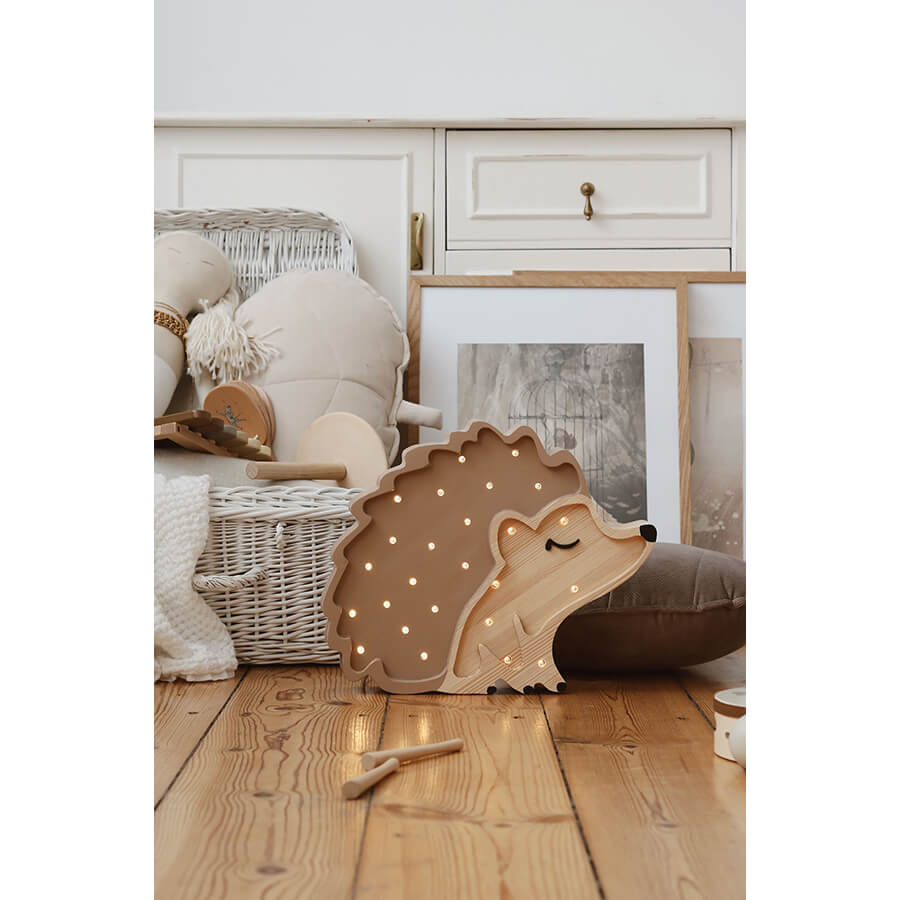 Little Lights - Kinderlampe "Hedgehog Lamp - Autumn Brown"