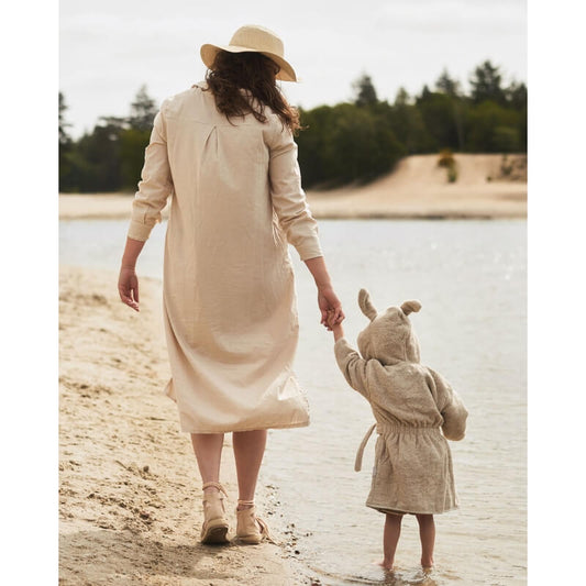 Jollein - Bademantel "Hase" Frottee Beige 1-2 Jahre