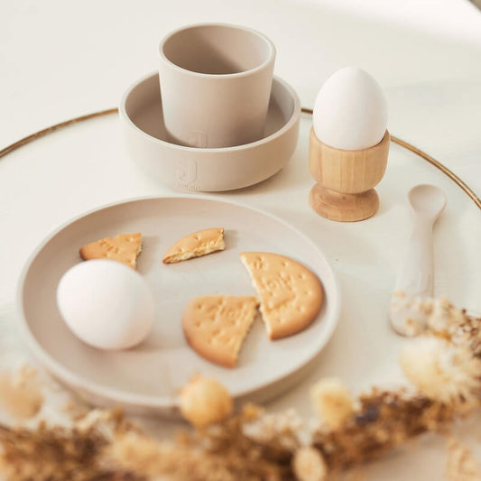 Jollein - Kindergeschirr Set Aus Silikon Beige