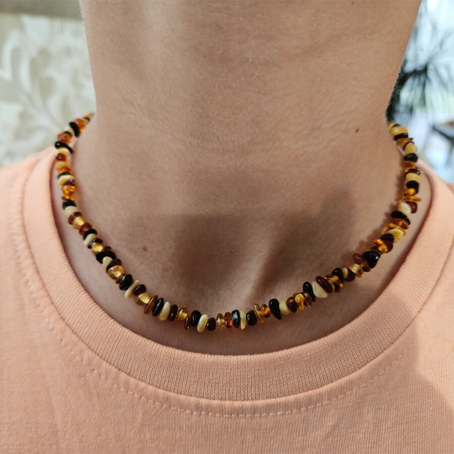 Amber - Kinder Bernsteinkette "Mix", Kette aus Bernstein für Kinder