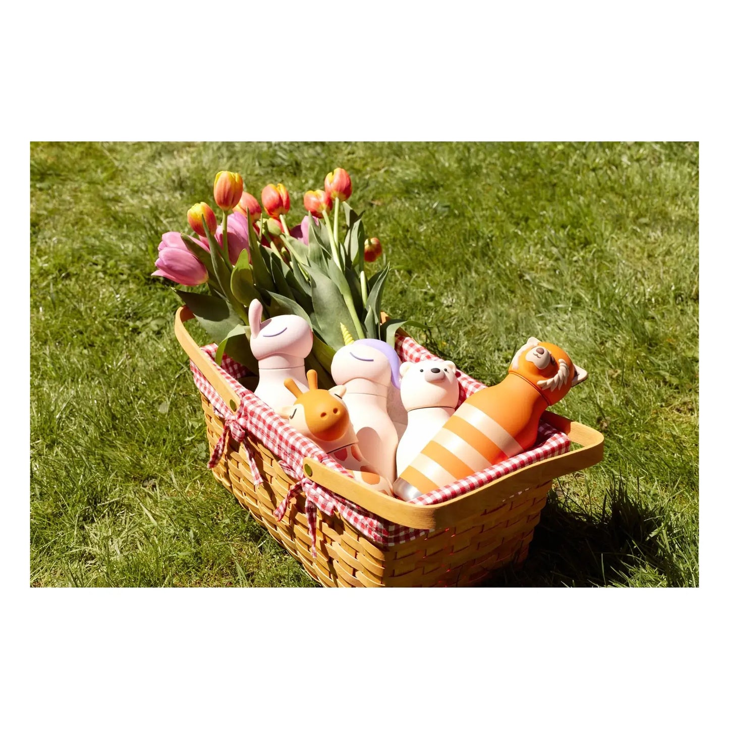 Asobu – Kinder Trinkflasche aus Edelstahl “Bestie Giraffe”, 460 ml