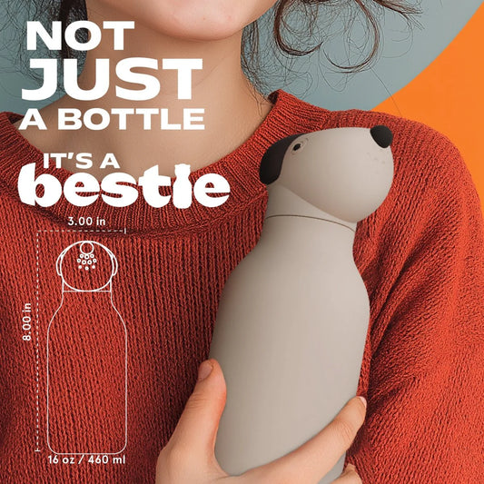 Asobu – Kinder Trinkflasche aus Edelstahl “Bestie Dog”, 460 ml