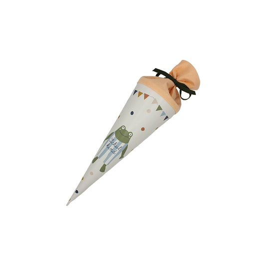 Ava & Yves - Schultüte mit Frosch “Schulkind”, 35cm