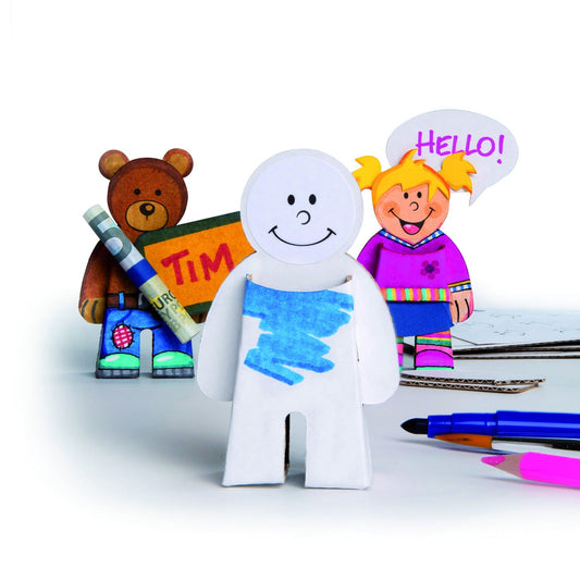 Calafant - Bastelfiguren zum Anmalen & Spielen, 8er Set