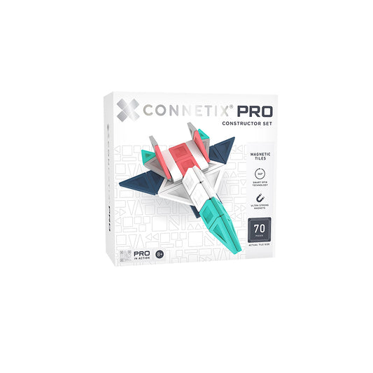 Connetix – PRO Constructor Set 70 Teile, Magnetbausteine Smart-Spin