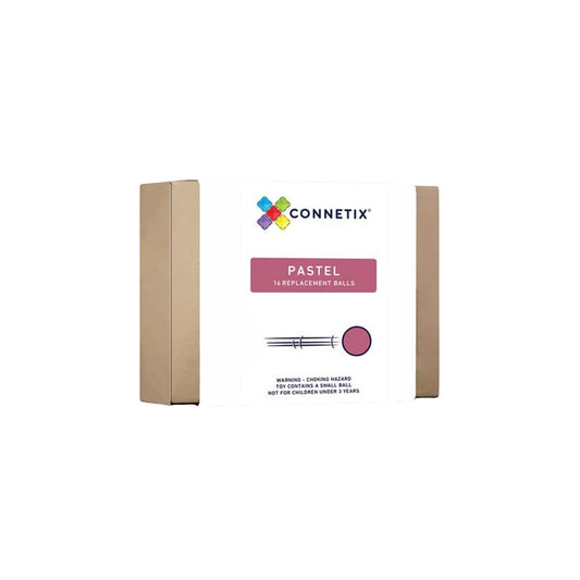 Connetix - Ersatzbälle / Holzkugeln "Pastel", 16 St. Magnetbausteine