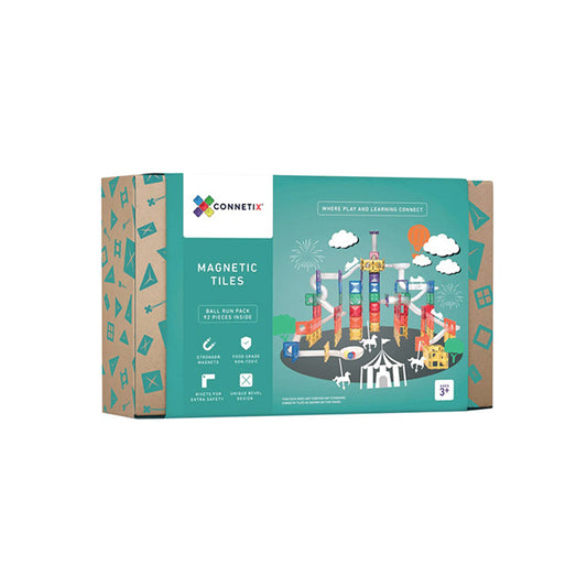 MAGNETBAUSTEINE RAINBOW BALL RUN - 92 TEILE