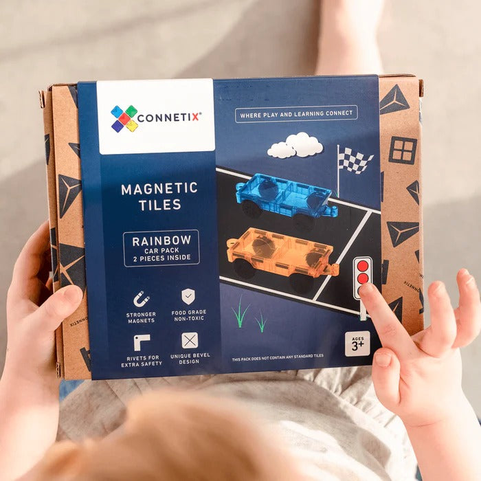 Connetix - Magnetbausteine Kugelbahn Rainbow Super Ball Run, 134 Teile