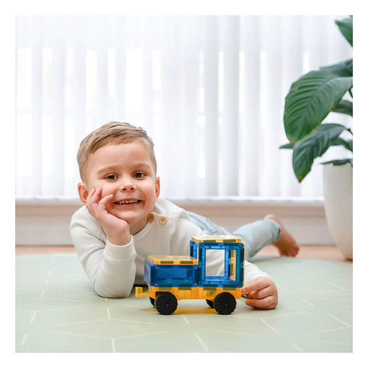 Connetix - Magnetbausteine Kugelbahn Rainbow Super Ball Run, 134 Teile