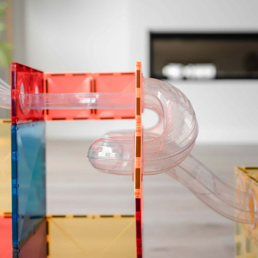 Connetix - Magnetbausteine "Rainbow Ball Run Expansion Pack", 66 Teile