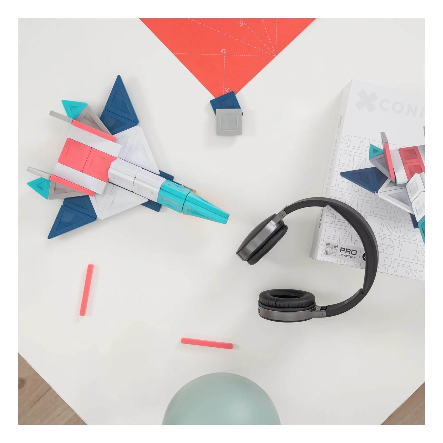 Connetix – PRO Constructor Set 70 Teile, Magnetbausteine Smart-Spin