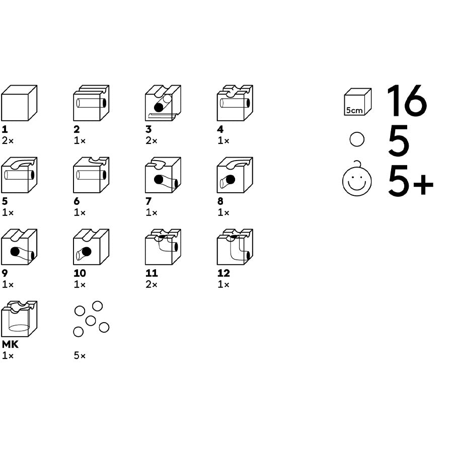 HOLZKUGELBAHN STANDARD 16
