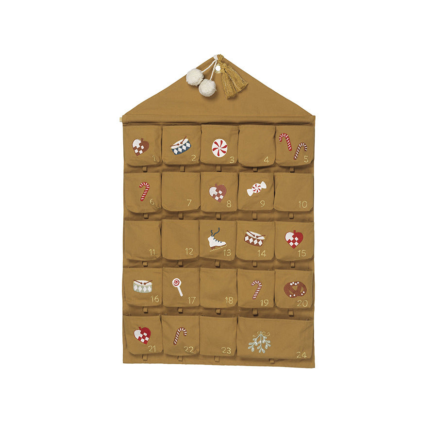 Fabelab - hübscher Adventskalender "Nostalgia, Ochre" für Kinder