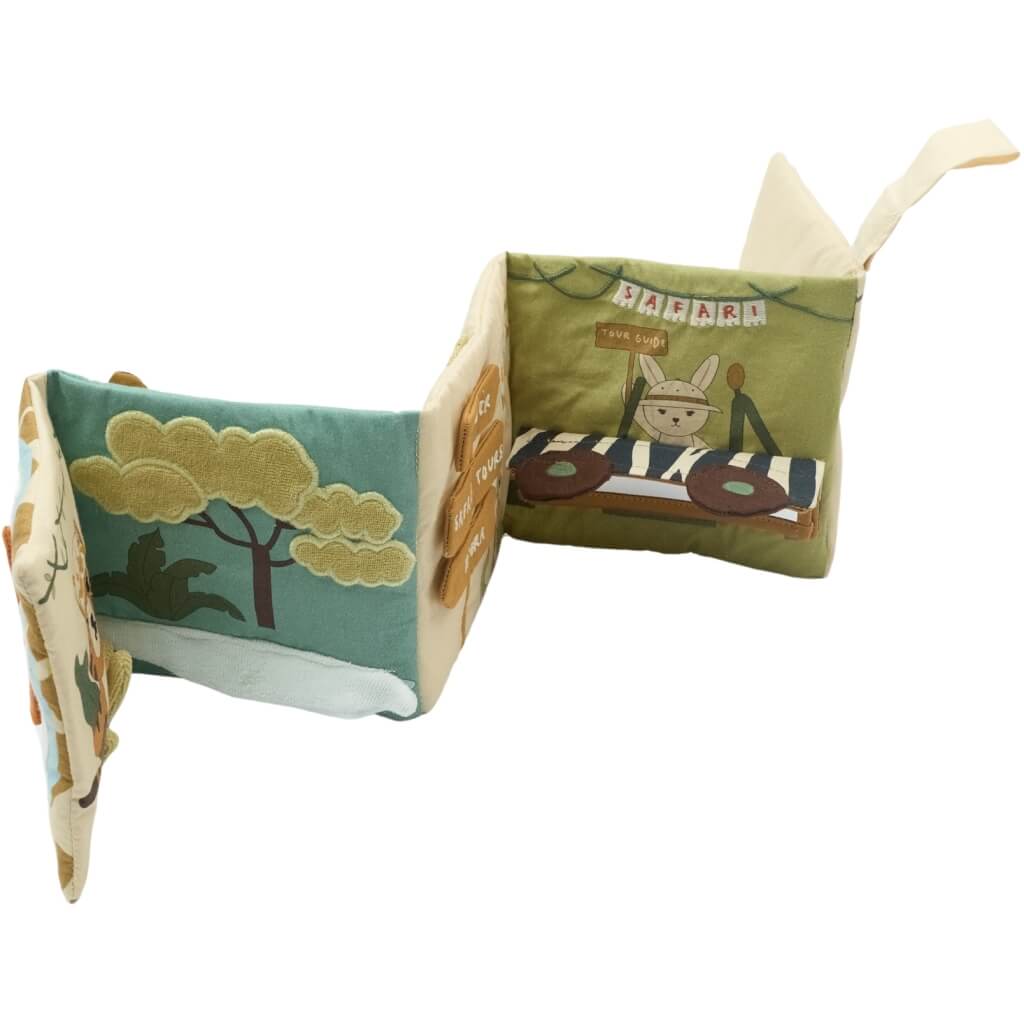 Fabelab - Stoffbuch "Safari" aus Bio-Baumwolle