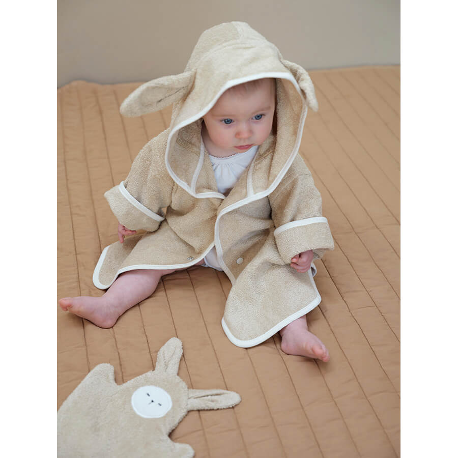 Fabelab - Baby Badeponcho "Bunny Wheat"