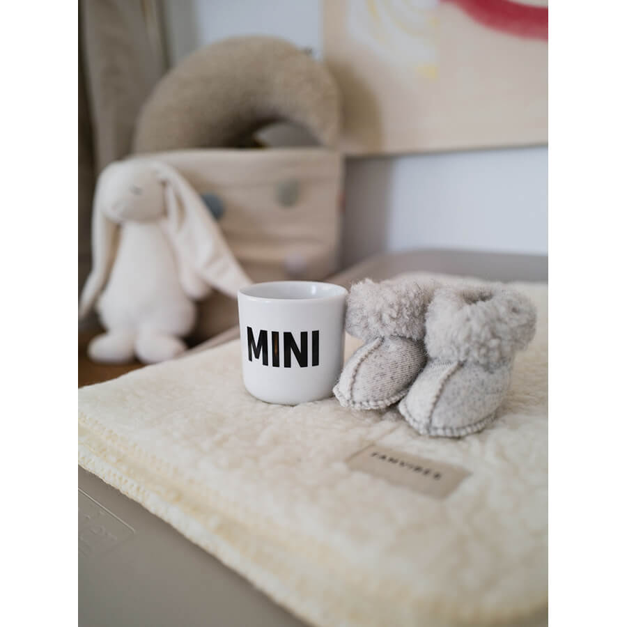 Famvibes - Babyschuhe Grau aus 100 % Schurwolle – warm & sehr weich