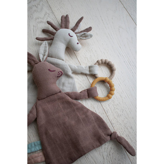 Filibabba - Schmusetuch mit Beißring "Bella The Bunny"