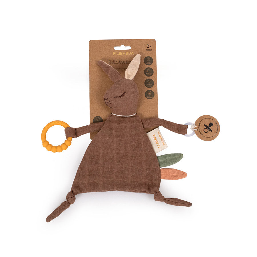 Filibabba - Schmusetuch mit Beißring "Bella The Bunny"