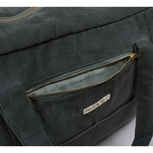Filibabba - Wickeltasche "Mommy Bag Cord Pine Green"
