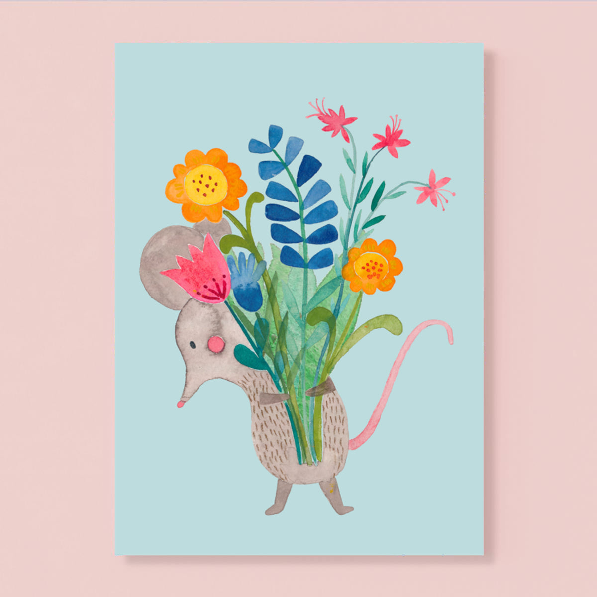 Frau Ottilie – Postkarte aus Recyclingpapier, nachhaltig & hochwertig