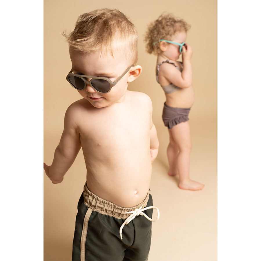 Grech & Co - Polarisierte Sonnenbrille Aviator "Fog"