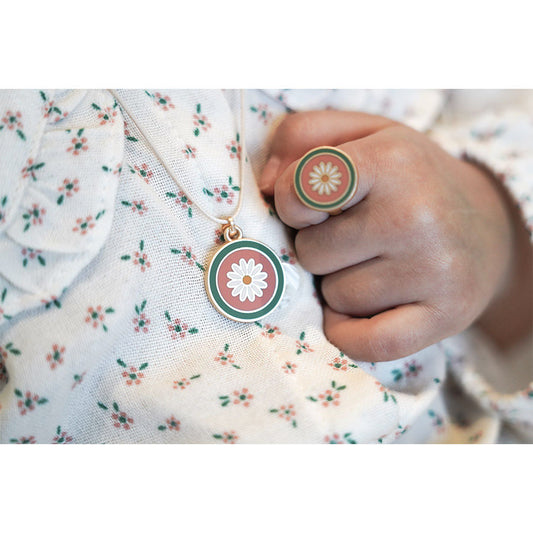 Grech & Co - Ringe "Flower" für Kinder, 2er Set