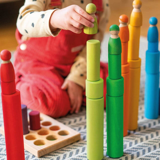 Grimms - Steckspiel Kleine Walzen Regenbogen
