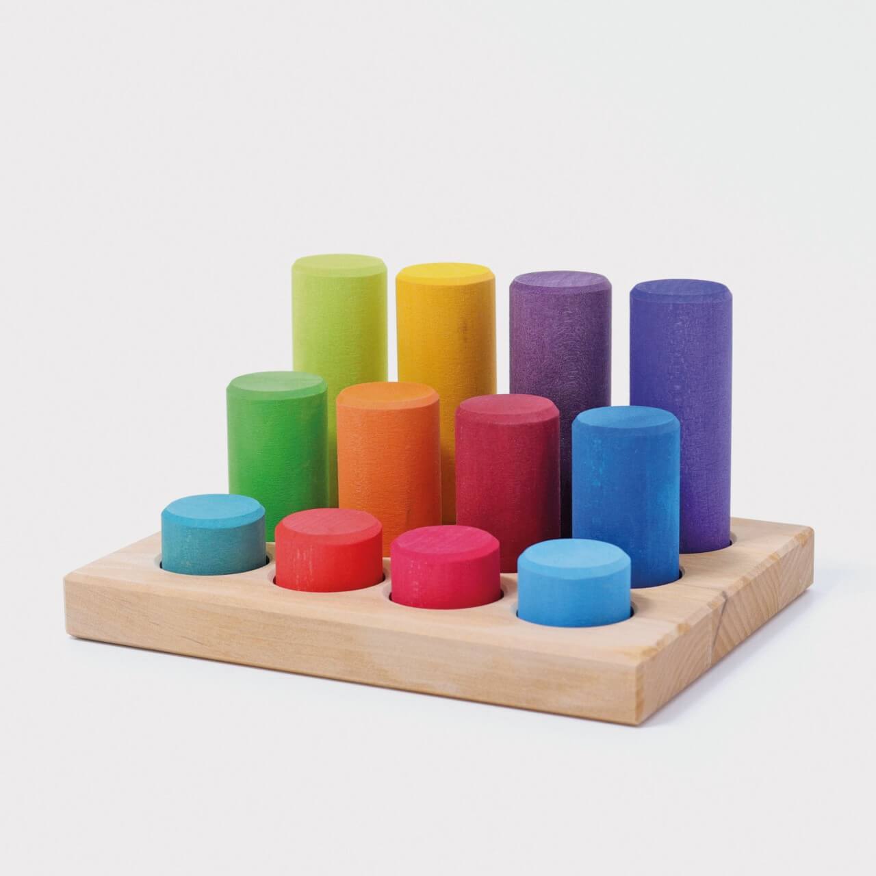 Grimms - Steckspiel Kleine Walzen Regenbogen