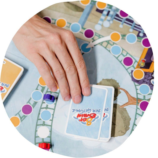 Hanniline - Brettspiel „Achterbahn der Gefühle“ – Familienspiel ab 6 Jahren