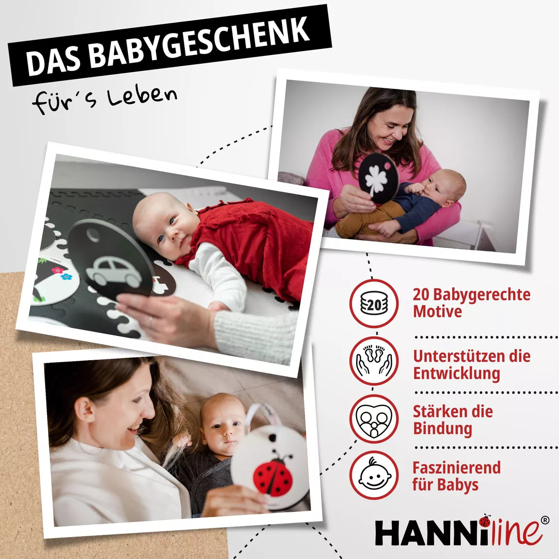 Hanniline - Kontrastkarten ab dem 1. Lebensmonat