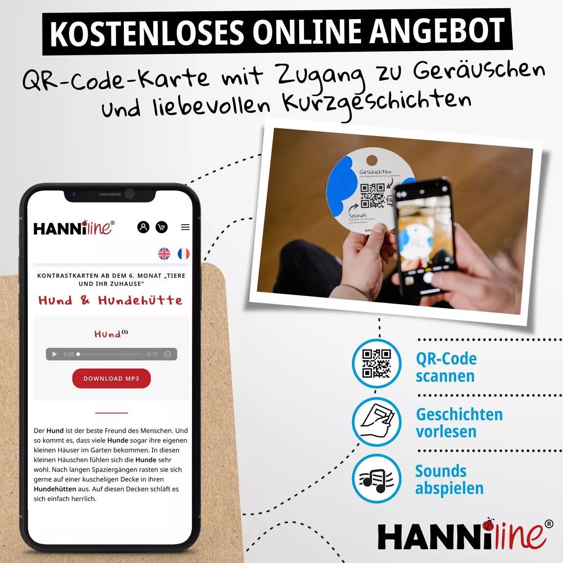 Hanniline - Kontrastkarten ab dem 6. Lebensmonat