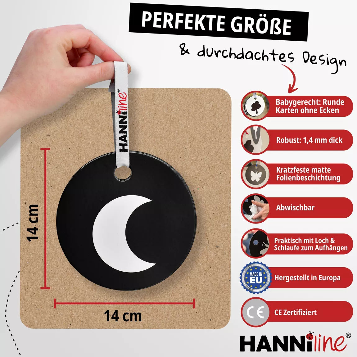 Hanniline - Kontrastkarten ab dem 1. Lebensmonat
