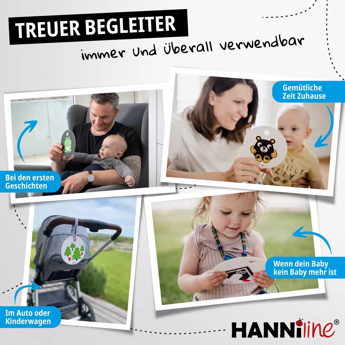 Hanniline - Kontrastkarten ab dem 6. Lebensmonat