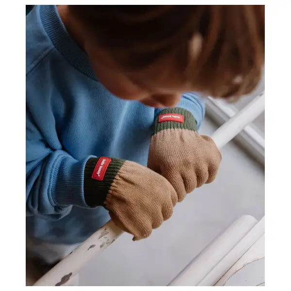 Hello Hossy - Kinder Handschuhe "Pistachio", Bio-Baumwolle / OEKO-Tex