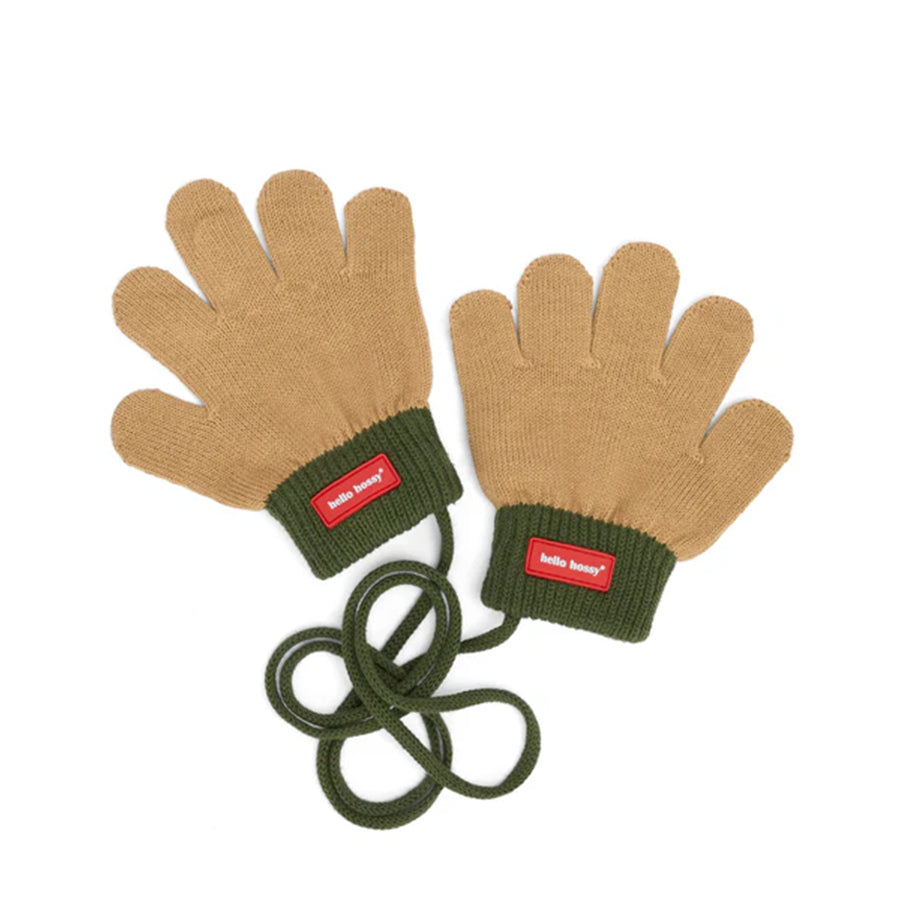 Hello Hossy - Kinder Handschuhe "Pistachio", Bio-Baumwolle / OEKO-Tex