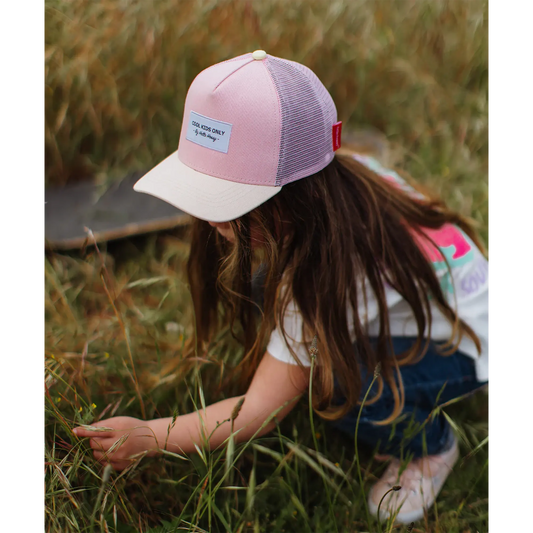 Hello Hossy - Kappe "Powder Pink" für Kinder, Bio-Baumwolle / OEKO-Tex