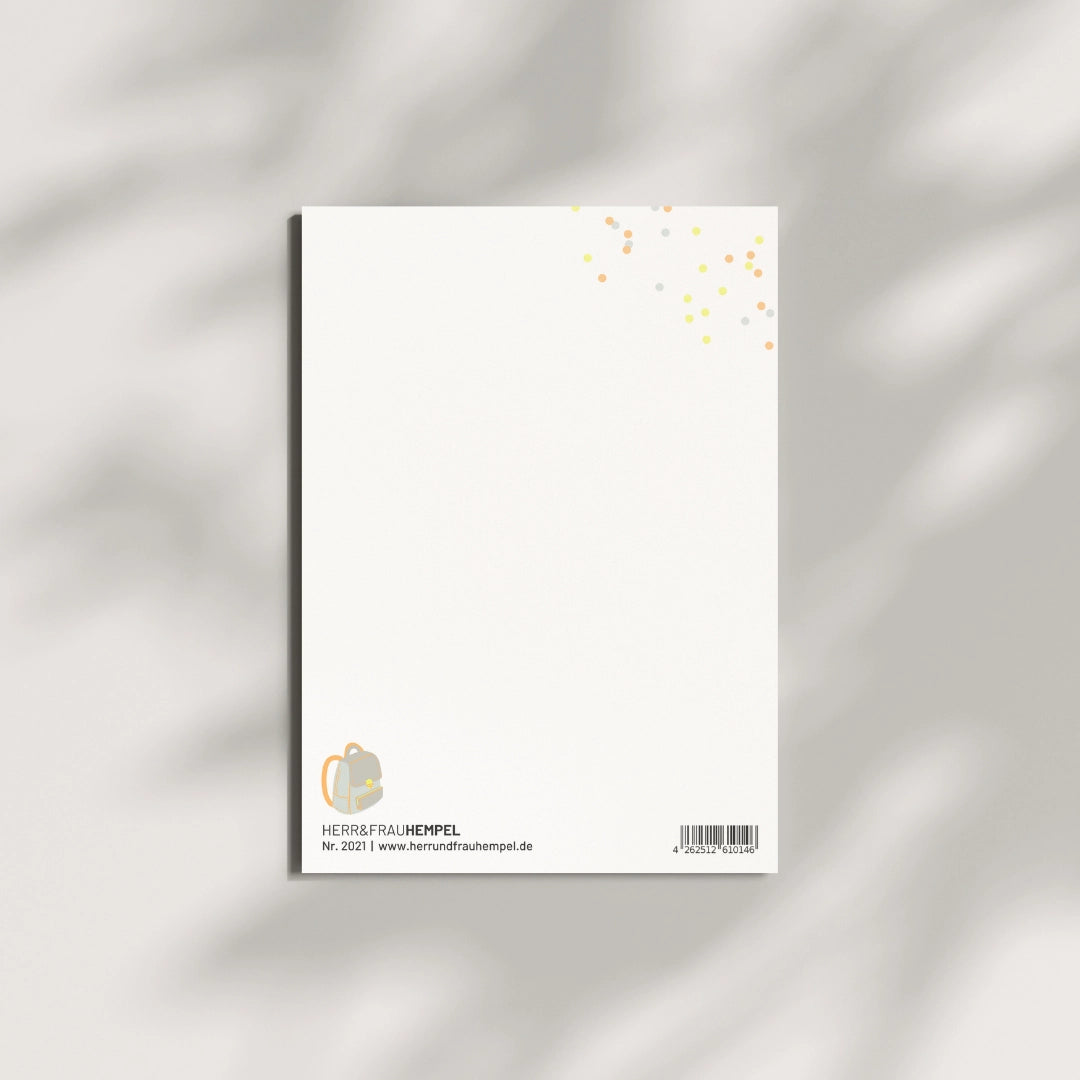 Herr & Frau Hempel – Postkarte „Endlich Schulkind“ zur Einschulung
