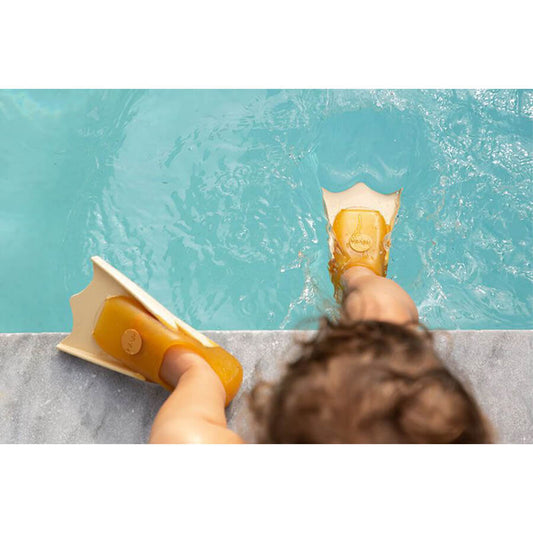 HEVEA - Baby Schwimmflossen "Sand" aus 100% Naturkautschuk