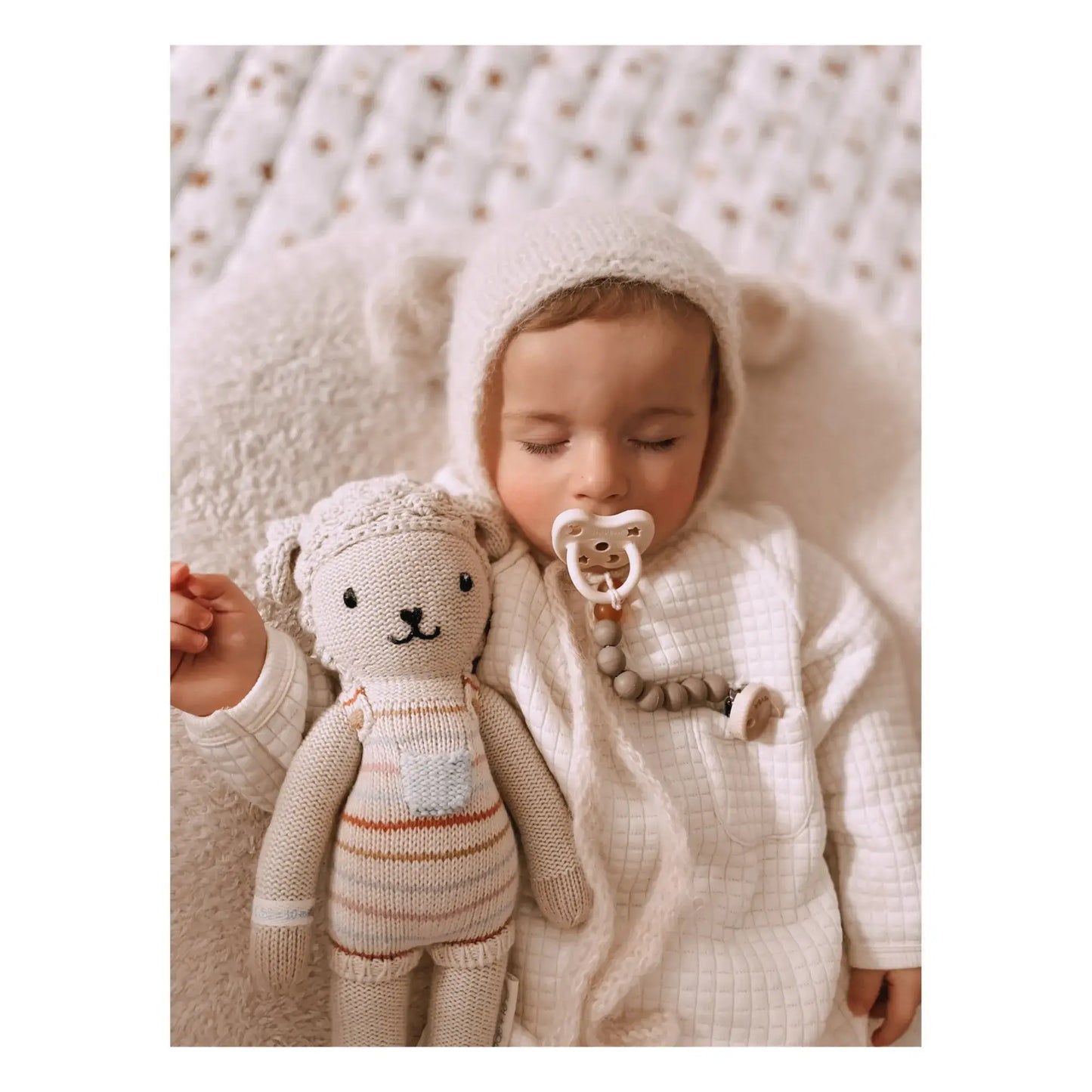 HEVEA - Schnullerkette aus 100% Naturkautschuk "Tan Beige"