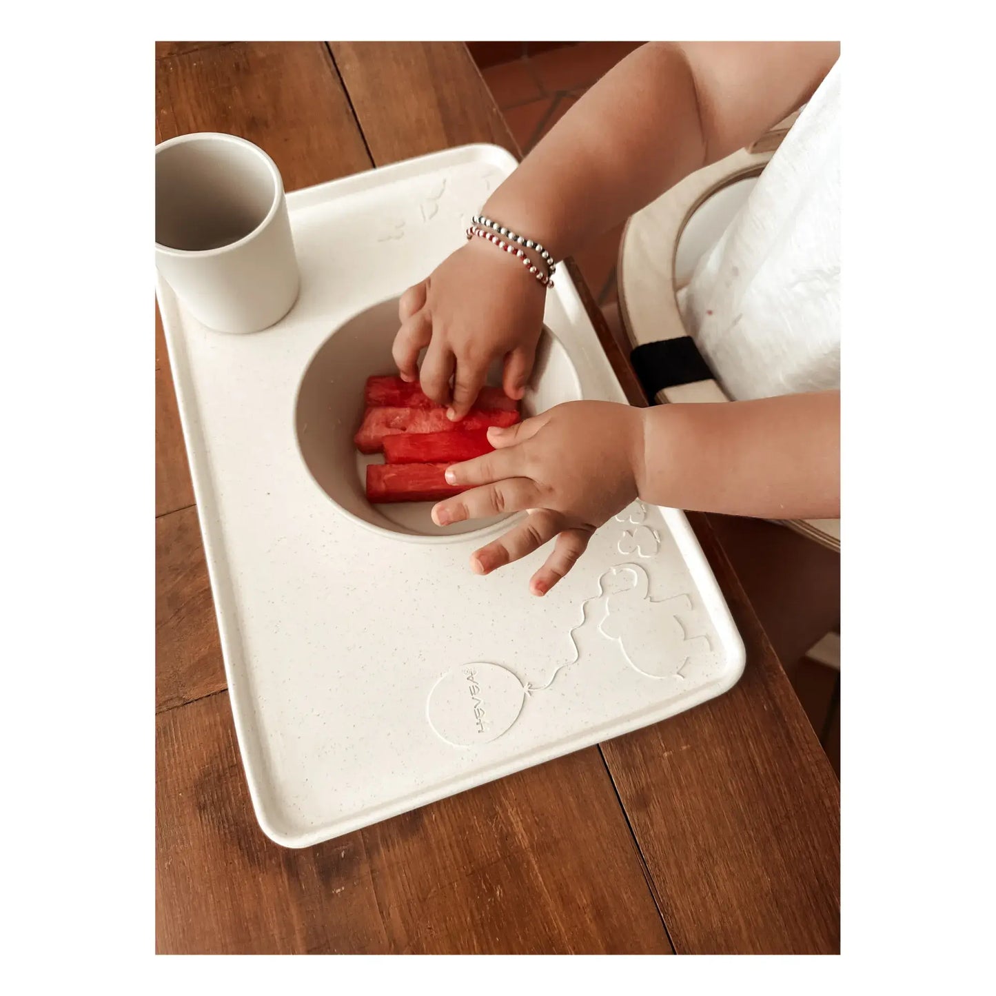 HEVEA - Kinder Tischset "Sand" aus 100% Naturkautschuk Baby Platzset