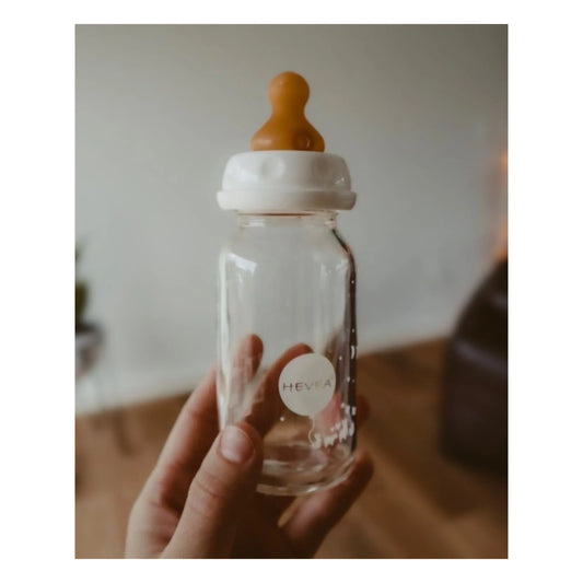 HEVEA - Trinksauger für Babyflasche, 2er Pack aus 100% Naturkautschuk