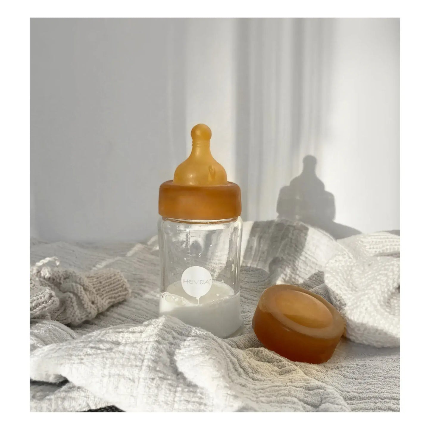 HEVEA - Trinksauger für Babyflasche aus 100% Naturkautschuk