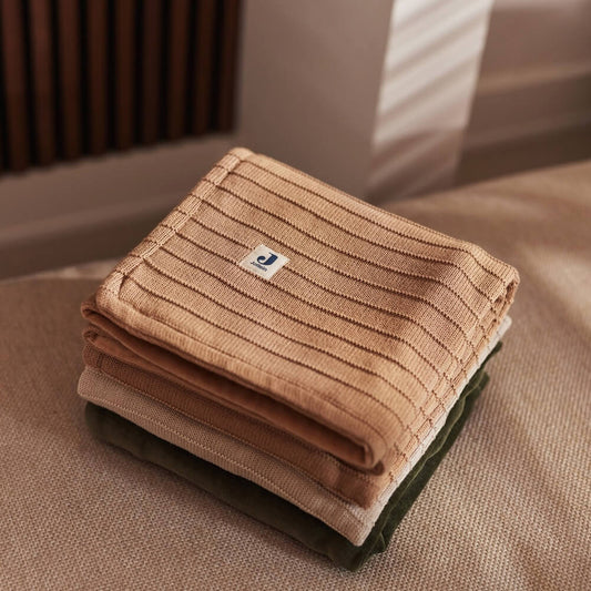 DECKE PURE KNIT BISCUIT, GOTS