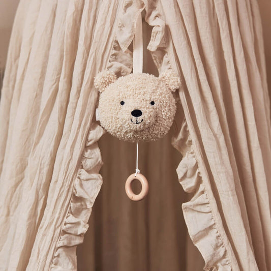 SPIELUHR TEDDY BEAR NATUREL