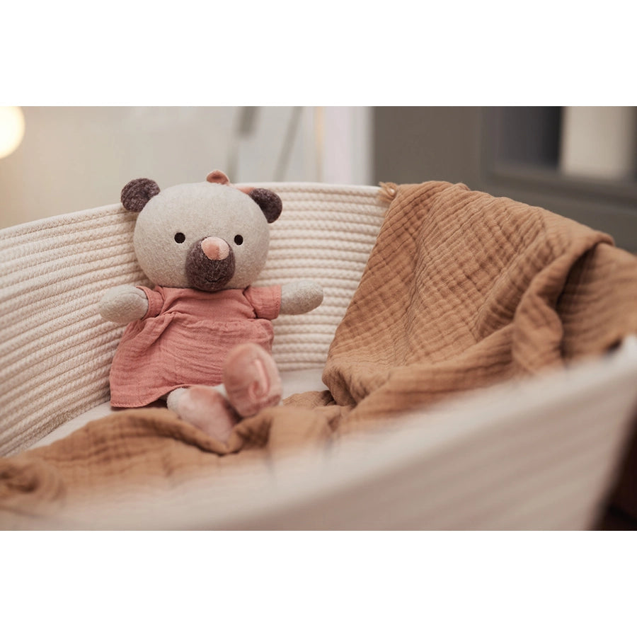 Jollein – Musselin Decke für Kinderbett Bio-Baumwolle GOTS, 120x120 cm