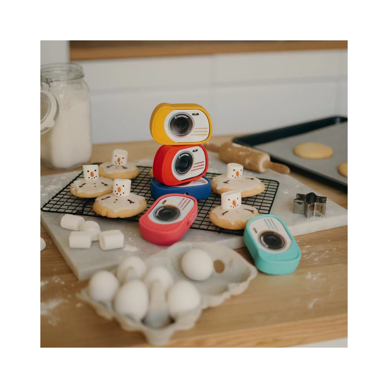 KIDYWOLF Kidycam – wasserdichte Kinderkamera rosa, 8 MP, Video 1080p