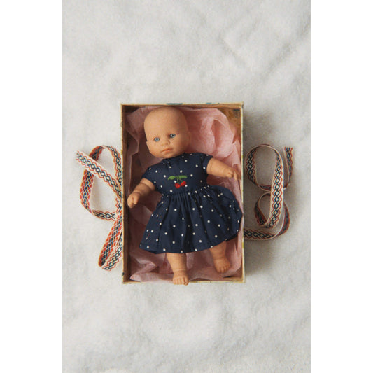 Konges Slojd – Puppe „Mini Doll Ditzy Dot“ weich, ab 18 Monaten