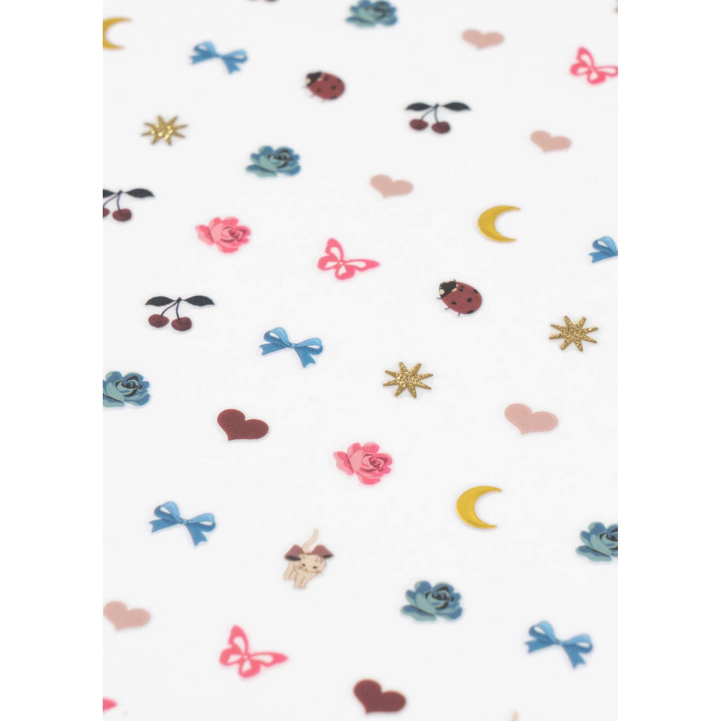 Konges Slojd - Nagelsticker für Kinder, bunte Nail Sticker, 12 Designs