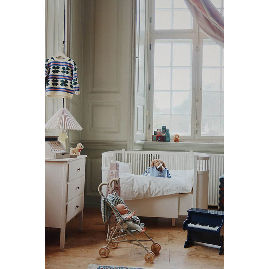 Konges Sløjd - Puppenwagen "Smoke Pine Check", Buggy für Kinder