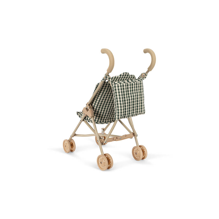 Konges Sløjd - Puppenwagen "Smoke Pine Check", Buggy für Kinder
